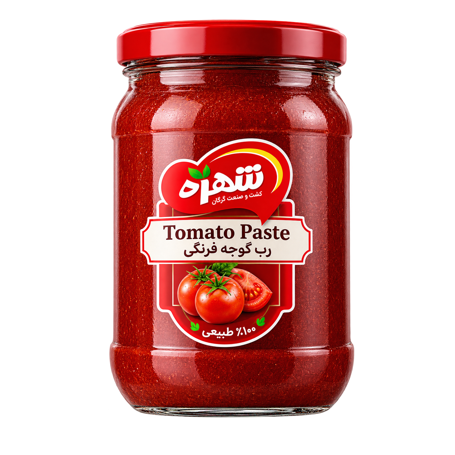 رب‌گوجه‌فرنگی شیشه‌ای